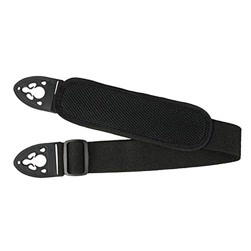 koolsoo Guitar Strap for Electric Guitar Bass with Quick Lock and Shoulder Pad, Black Adjustable - 29 inch