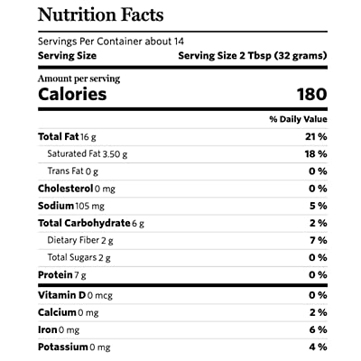 Mantequilla de Maní Crujiente Orgánica Wegmans, 90% Maní, 16 Oz (Pack de 2) miniatura 2