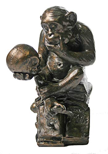 Estatua Mono con Calavera de Rheinhold 1892-93 miniatura 2