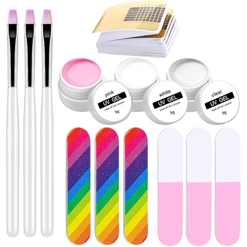 Nagelverlängerungsgel, Gel-Maniküre-Set, langlebig mit...