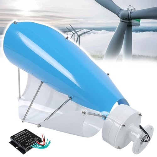 Aerogenerador Vertical de 5000 W con Controlador, Kit de generador de turbina eólica para terraza, Marina, Autocaravana, Barco,48V