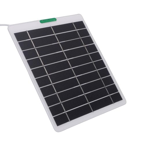 Cargador de Panel Solar de 5W Monocristalino Compacto para Cámara Exterior 5