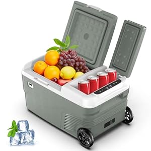 Alpicool Tragbarer Kühlschrank 25L Doppelte Kühlzone