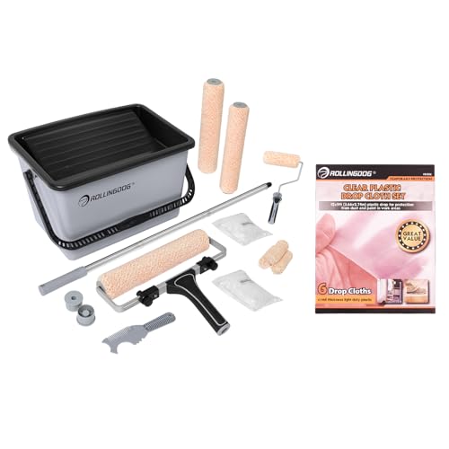 ROLLINGDOG 12 Inch Paint Roller Kit for Large Area