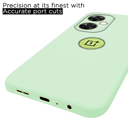 Image of Pikkme OnePlus Nord CE 3 Lite 5G Back Cover | Full Camera Protection | Raised Edges | Super Soft Silicone | Bumper Case for OnePlus Nord CE 3 Lite 5G (Mint Green)