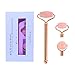 Produktbild Jade Roller, drei austauschbare Köpfe, 100% Echter Jade-Stein, Rosenquarz-Roller-Gesichtswerkzeuge, Gold-Metallgriff, natürliche Leckerbissen für Augentaschen Anti-Aging-Gesichtsmassagesatz