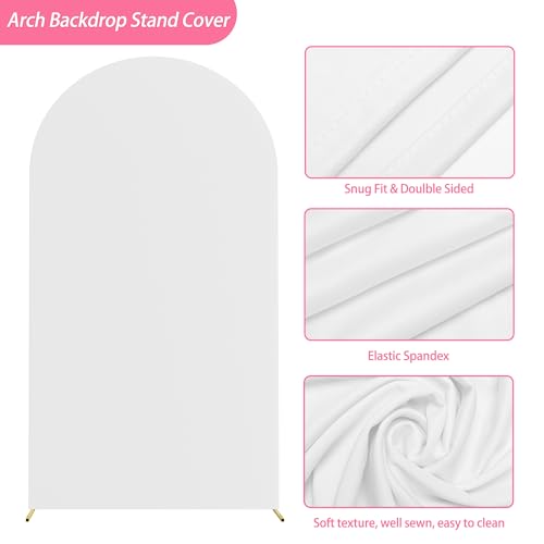Soporte Arco Metálico 7.2ft con Cubierta Blanca para Decoración miniatura 4