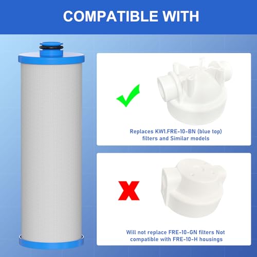 Vickmons KW1 RV Water Filter 2.5 x 10" Compatible with RCS/FR1 Housing Replaces KW1 and FRE-10-BN Filtration Systems, 4-Pack by Vickmons - Image 2