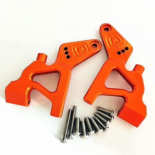 Evitez la casse du support avec le bras d'aileron arrière réglable alu orange Traxxas E-Revo 2.0