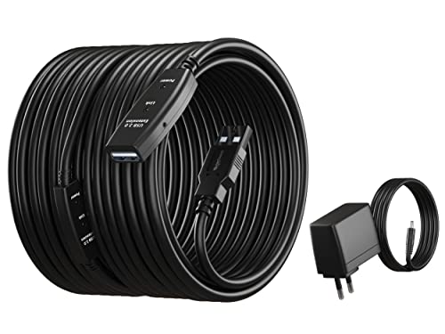 MutecPower 30m Cavo prolunga con ripetitore Attivo...