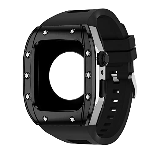 Boîtier en acier inoxydable Apple Watch 44mm : Kit de modification premium et design luxe iWatch