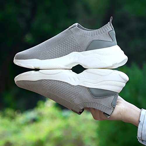 Image of HAUTTON Men's Stylish Light-Weight Breathable Sneakers | Casual Running Ultra Soft Socks Slip-On Padding Walking, Gym Shoes
