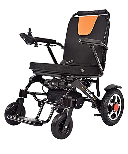 KUAW Ayuda para Caminar eléctrica Compacto de Apertura/Cierre rápido, portátil, Compacto, Plegable, motorizado, Ligero, Ayuda a la Movilidad, Silla eléctrica, soporta hasta 100 kg