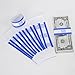 Y essential Currency Straps â€“ Bill Wrappers, Money Bands to Organize Bills, ABA Standard Colors, Self-Adhesive, 7.5 x 1.15 Inches (Blue$100-100pcs)
