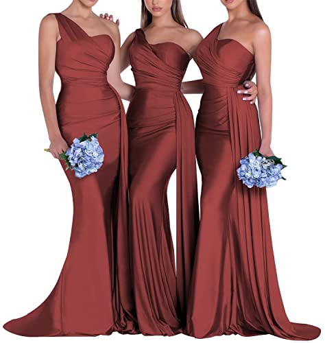 Robe de demoiselle d'honneur en satin plissé confortable qui sublime toutes les morphologies
