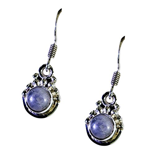 Boucles d'oreilles Pierre de Lune véritable en argent 925 pour femme