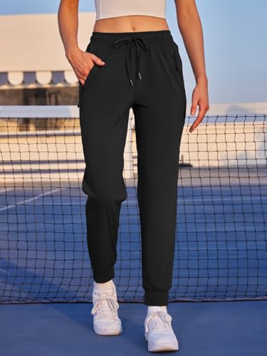 Womens Athletic Pants Quick Dry Ultra Stretch Jogger Pants Breathable Casual Hiking Pants with Zippers Side Pockets2