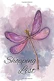 Grocery List Notebook - Shopping Notepad - Stay Organized and Never Forget an Item Again - Beautiful Dragonfly Design Cover - Great Gift for Mom, Grandma, Housekeeper, Nanny - 6' x 9' - 200 Pages