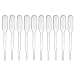YOKIVE 30 Pcs Disposable Pipette, Lab Dropper with Tapered Tip | Transfer Liquid, Great for Laboratory, Chemistry, Art Project (Clear White, 0.2ML)