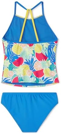 Speedo Girls' Two-Piece Thin Strap Tankini Swimsuit Set
