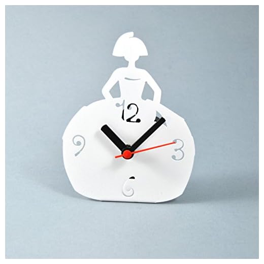 FORJASPORT Reloj DE SOBREMESA Mod. MENINA (Blanco texturado)