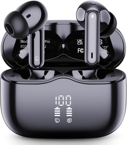 xinwld Kabellose Bluetooth Kopfhörer, 2026 in Ear Kopfhörer Bluetooth 5.4 | Tiefer Bass Ohrhörer,LED-Anzeige, 40 std Spielzeit,IP7 Wasserdicht,ENC Noise Cancelling Ear Buds,USB-C,K