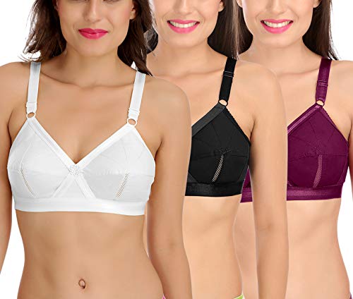 Image of SONA Perfecto Plus Size Cotton Bra for Woman Full Coverage Pack of 1