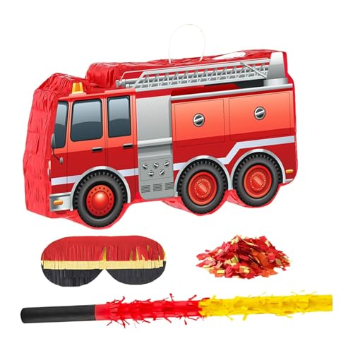 Piñata de pompiers Sharplace pour occuper un groupe d'enfants à un anniversaire