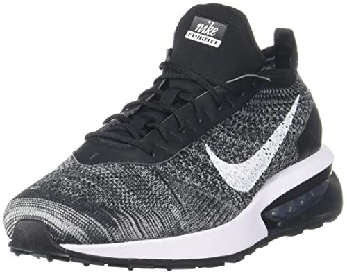 Nike Air Max Flyknit Racer Herren Running Trainers DJ6106 Sneakers Schuhe (UK 9.5 US 10.5 EU 44.5, Black White 001)
