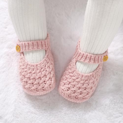 Opewod Baby Booties Hand Knit Boots Slippers Soft Warm First Walkers Socks Shoes for Newborn Infan Boys Girls2