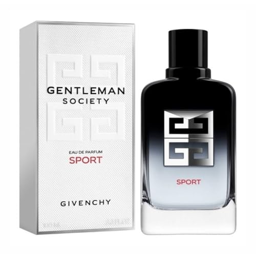 Givenchy Gentleman Society Sport Eau de Parfum, 100 ml, Fragranza Fresco Legnosa Aromatica, Note di Limone, Vetiver e Legni Ambrati
