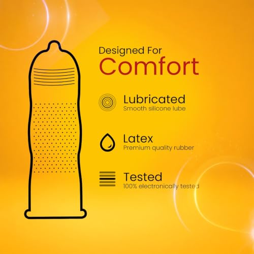 Image of Funtime Banana Flavoured comdoms Pack of 2 (10pc each) | Dotted Ribbed & Contoured Condoms for Maximum Pleasure | Made With Natural Rubber Latex | Lubricated Condoms for High Excitement & Satisfaction