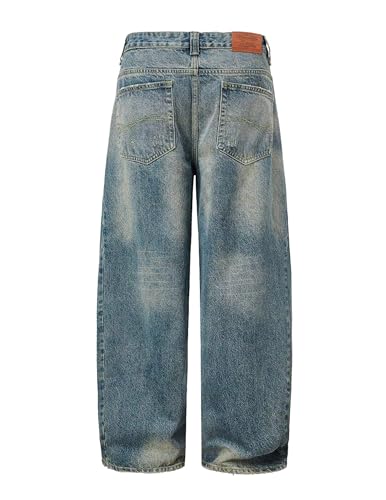 Aelfric Eden Mens Ripped Wide Leg Jeans Vintage Y2k Hip Hop Skater Pants Baggy Jeans Loose Fit Unisex Streetwear Denim Pants2