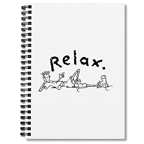 Wide Ruled Spiral Notebook Fido Journal Dido Notepad 7 Planner Skateboard Journaling 7up Composition Retro Notebooks Relax Up Lined Office Organizer Weekly Planner Body Measurements