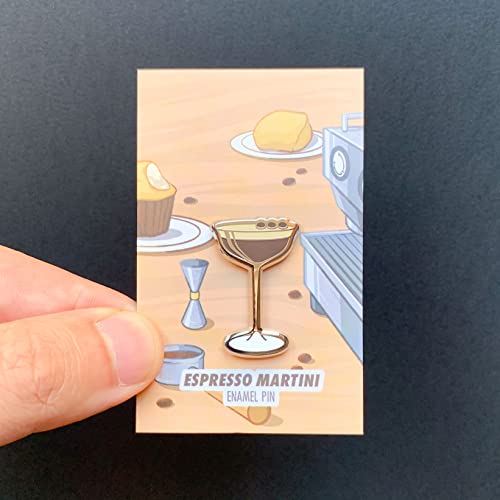 Image of Classic Cocktail Cute Enamel Pins for Bartender Aprons, Jackets, Backpacks and Purses, Shirt and Suit Lapels, Button Badges Brooch Fashion Jewelry