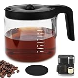 12-CUPS Coffee Maker Glass Carafe Replacement for Keuri-g K-Du o (Not Essentials Model), Replacement 12-Cup Coffee Pot Carafe, Comfortable Ergonomic Handle