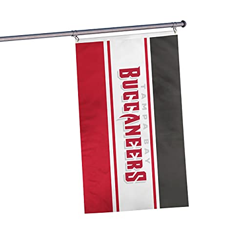Bandera doble cara de los Tampa Bay Buccaneers con diseño horizontal de 3x5 pies