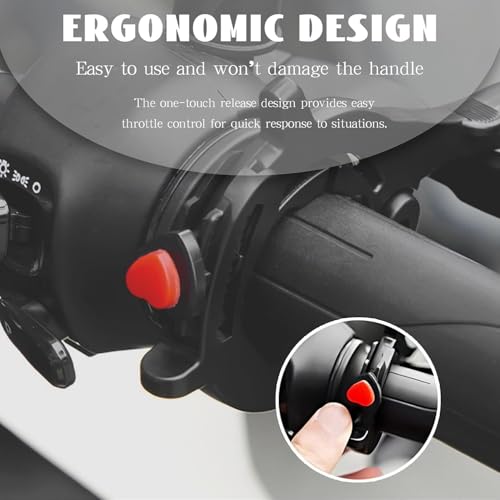 Image of Hodaqe Motorcycle Grip Assist Clip Accessory, Handlebar Support Clip for Long Rides with Release Button(1Pcs, Black)