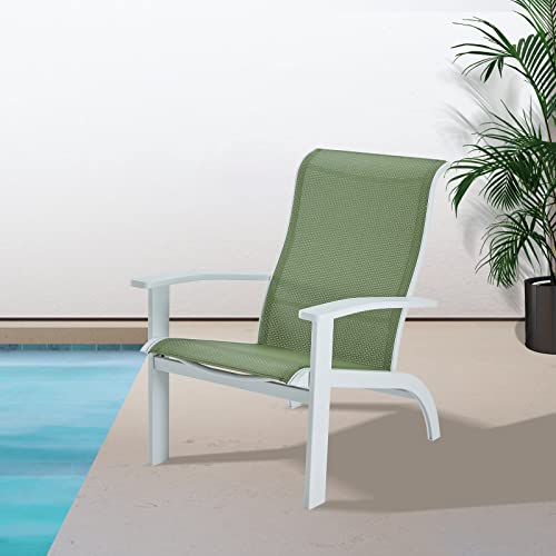Vicllax Outdoor Adirondack Chair, Patio Chair For Lawn Garden, All Weather Outdoor Lounge Chair, Green #TOP2