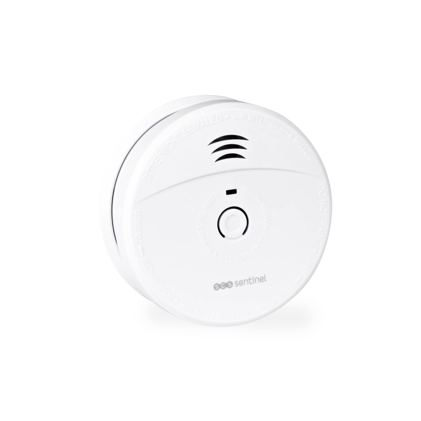 SCS Sentinel - SDA0042 - Confezione Da 2 Rilevatori Di Fumo Autonomi - Allarme Minimo 85 Db - Pulsante Di Autotest - Allarme Acustico Con Indicatore Visivo - Batterie Da 9 V - Smokealarm 5Y