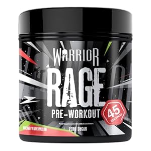 Warrior Rage – Pre-workout Powder – 392g – Energy Drink Supplement with Vitamin C, Beta Alanine and Creatine Gluconate – 45 Servings (Wicked Watermelon)