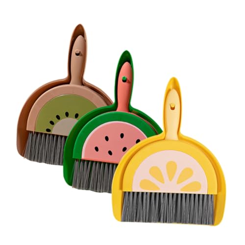 BESTOYARD 3個セット ほうきちりとりセット キッチン ーニングシャベル ほこり ダスター もの パンブラシ 車 清掃セット 塵取り カーディテイリングほうき 卓上掃除ブラシほうき ペット
