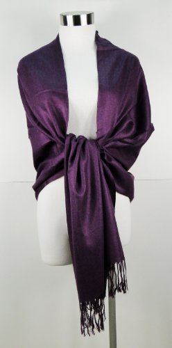 Premium Pashmina Shawl Wrap Scarf - Purple