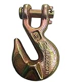 1pc 1.12Ton-9Ton G80 Clevis Grab Hook Eye Shortening Grab Hook Industrial Lifting Forged Alloy Steel Hoist Hook Crane Winch(Silver)