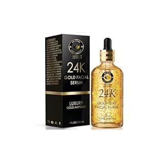 24K Gold Face Essence, Hyaluronzuur Serum, Anti-Ageing & Rimpel Hydraterend Verstevigend Gezichtsserum