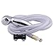 Moen 136103C Spray Head and Hose Assembly, Chrome , Black