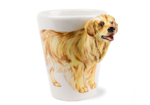 Un Regalo de Golden Retriever, Taza de Café Hecho a Mano por Blue Witch