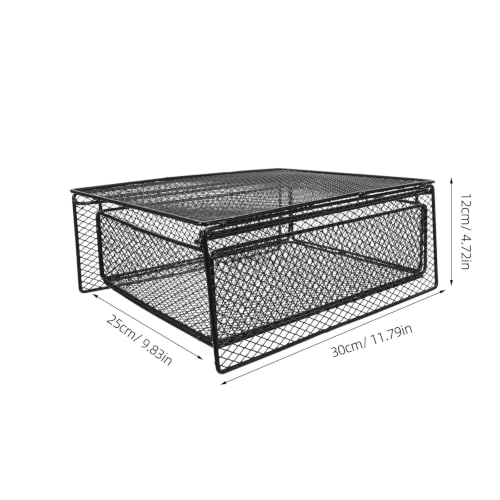 Estantes apilables de hierro para duplicar el espacio vertical en armarios de cocina 3