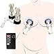 Elektro Schock Nippel Sucker Set, Elektrostimulation Nippelsauger Brustwarzensauger Brust Massagegerät Stimulator Sex toy Klitoris Sauger SM Fetisch Sexspielzeug für Frauen Paare