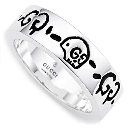 GUCCI Gucci Ghost GOST Engraved Silver Ring Japanese Size 13